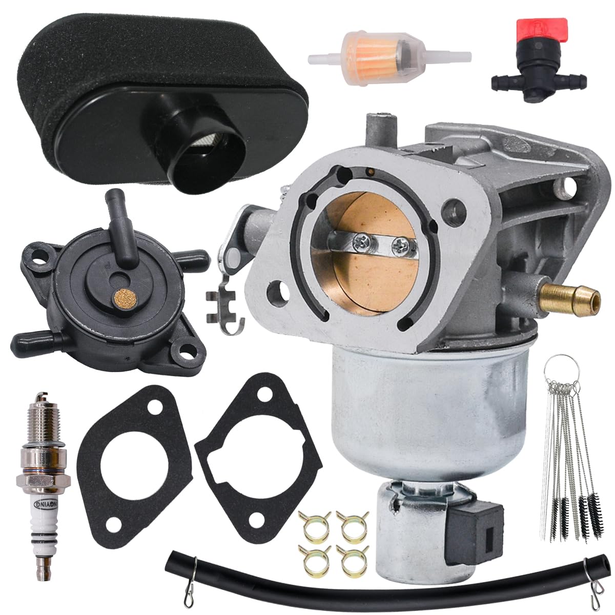 JDLLONG 15004-0984 15004-0826 Carburetor Fit for Kawasaki FR730V FS730V FR651V FS651V Engine Mower Carb with Air Filter and Fuel Pump