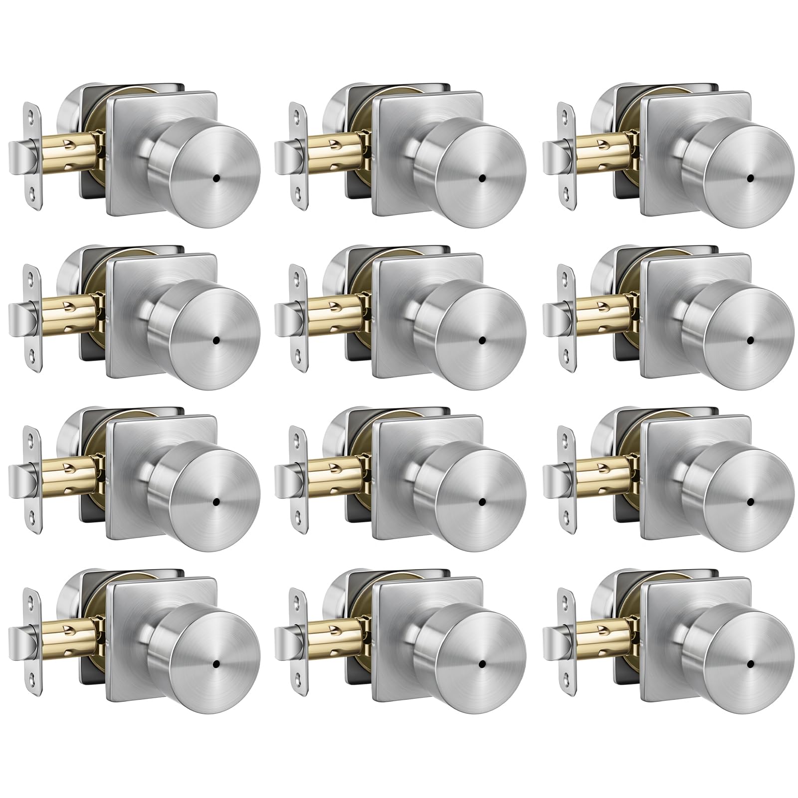 Haidms Black Interior Door Knobs - 8 Pack -23 Haidms Black Interior Door Knobs - 8 Pack -23