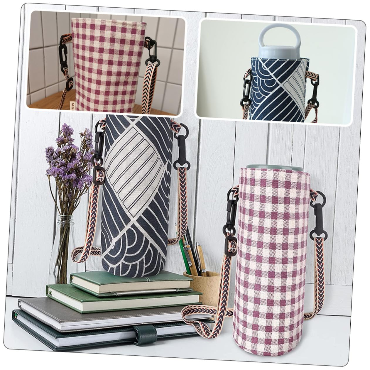 SUPVOX 8piezas Fundas Para Botellas De Agua Resistentes Al Ajustable Para Exterior y Picnic