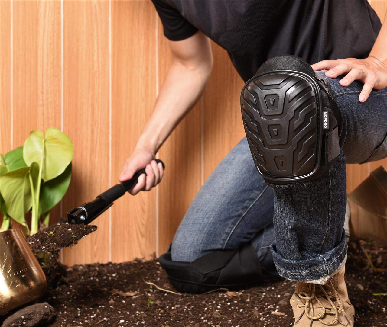 Rodilleras profesionales para el trabajo, almohadillas de construcción transpirables y resistentes con acolchado de espuma para construcción, jardinería, suelo con correas antideslizantes ajustables