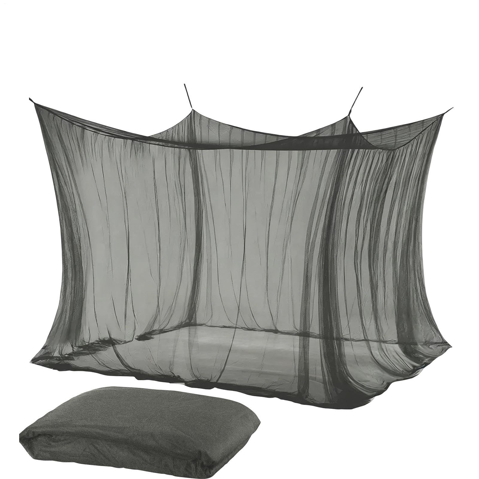 Zanzariera a baldacchino esterno 3 x 3 x 2,5 m quadrata con 4 angoli | Zanzariera Per Lettino Da Campeggio Per Tavoli, Sedie, Sotto Gazebo, Matrimoniale, Giardino, Terrazza E Patio