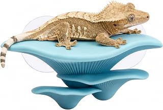 KVZVK Mushroom Terrarium Decor for Reptile Tank,Realistic Mushroom Habitat Resting Platform Decorations for Reptile Tank Fish Tank Accessories