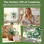 5400 Pcs Green Glass Beaded Plant Kit, Forever Plant Beaded Leaf Flower Beads Kit, Green Beads for Jewelry Making DIY Crafts Kits Plants Lover Gifts