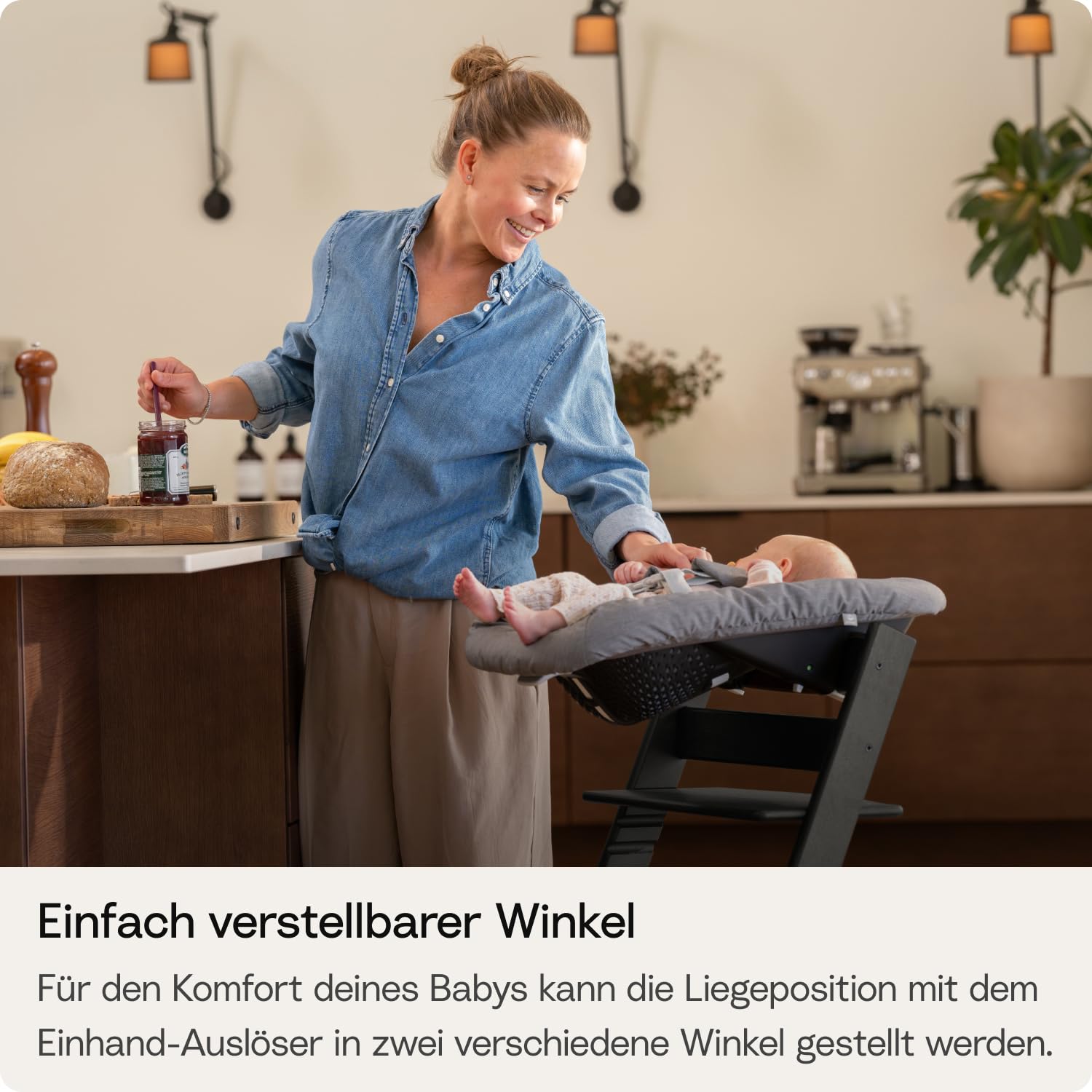 Stokke Tripp Trapp Hochstuhl, Glacier Green (inklusive Stuhl & Baby Set2) mit Newborn Set - Sicheres, verstellbares, ergonomisches Design