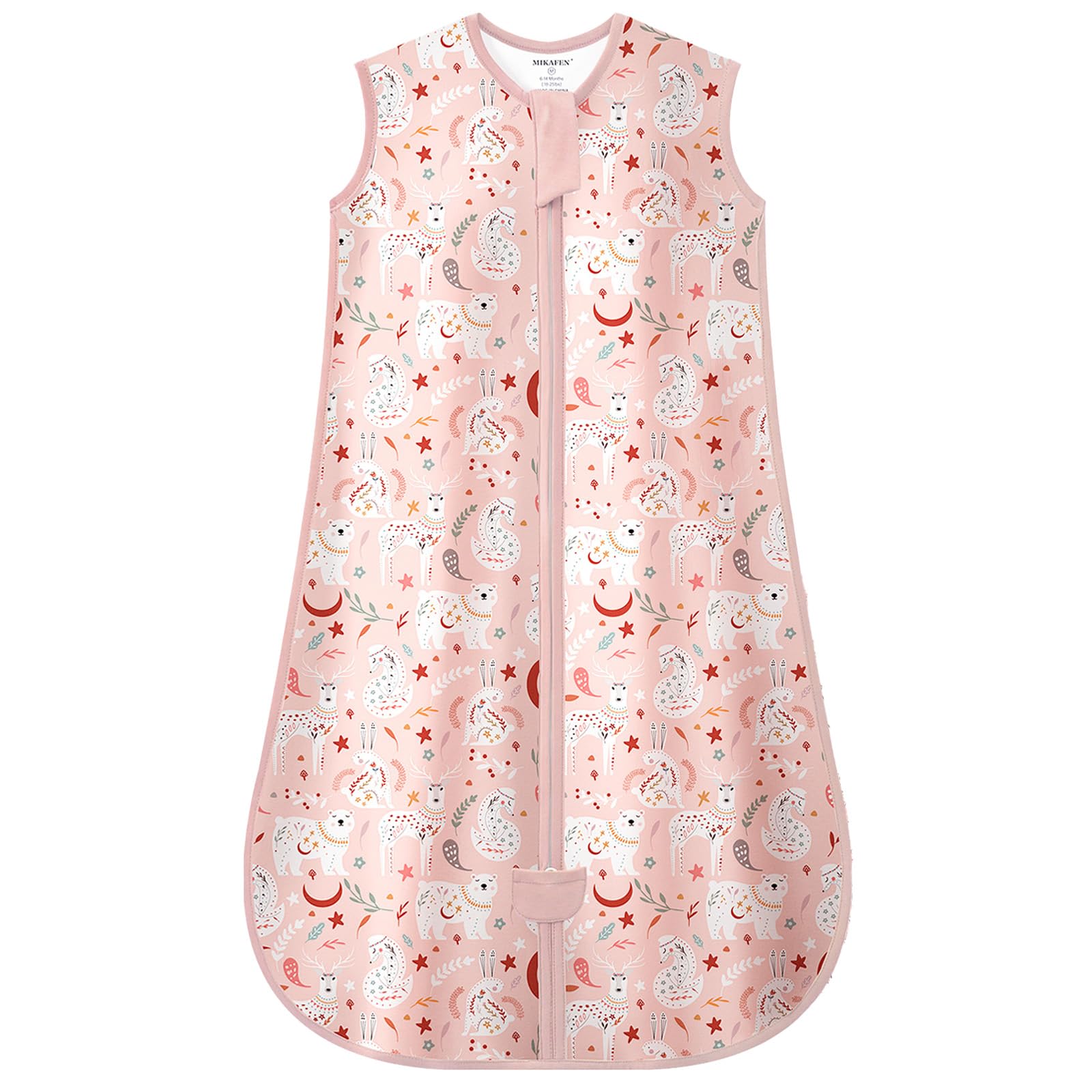 MIKAFEN Baby Schlafsack Sommer 1.0 Tog,100% Baumwolle Kinder Sommerschlafsack für Jungen und Mädchen, Sikahirsch,24-36 Monate