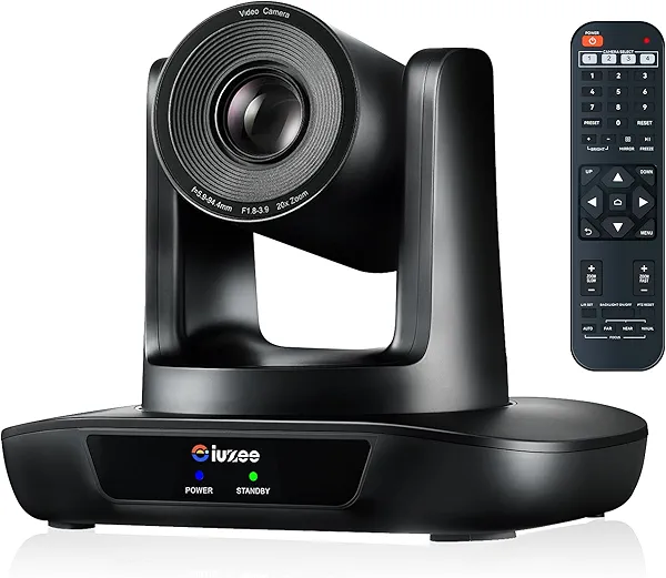 iuZee PTZ Camera 20X Optical Zoom Conference Room USB3.0 HDMI 1080P 60FPS Wide Angle for Video Conference Meeting Church Live Streaming Education Works with Zoom Webex OBS YouTube