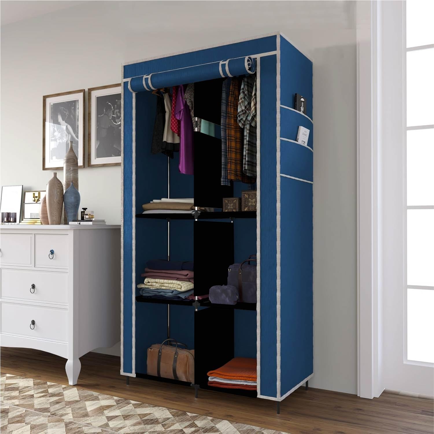 Maison & Cuisine® 3+3 Layer Collapsible Wardrobe for Clothes with