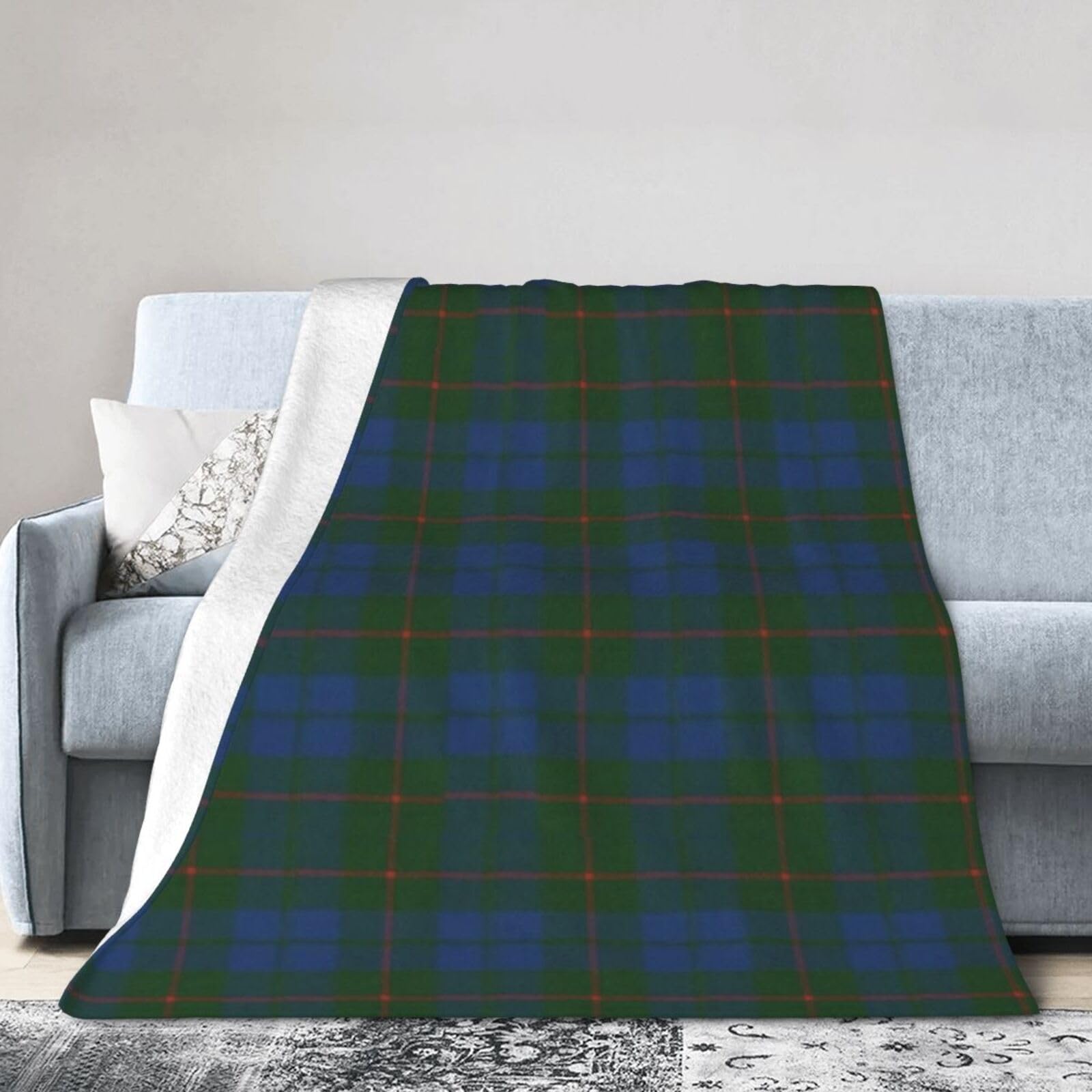 ERTDFXCV Barclay Hunting Ancient Scottish Clan Tartan Blanket 60"x50"