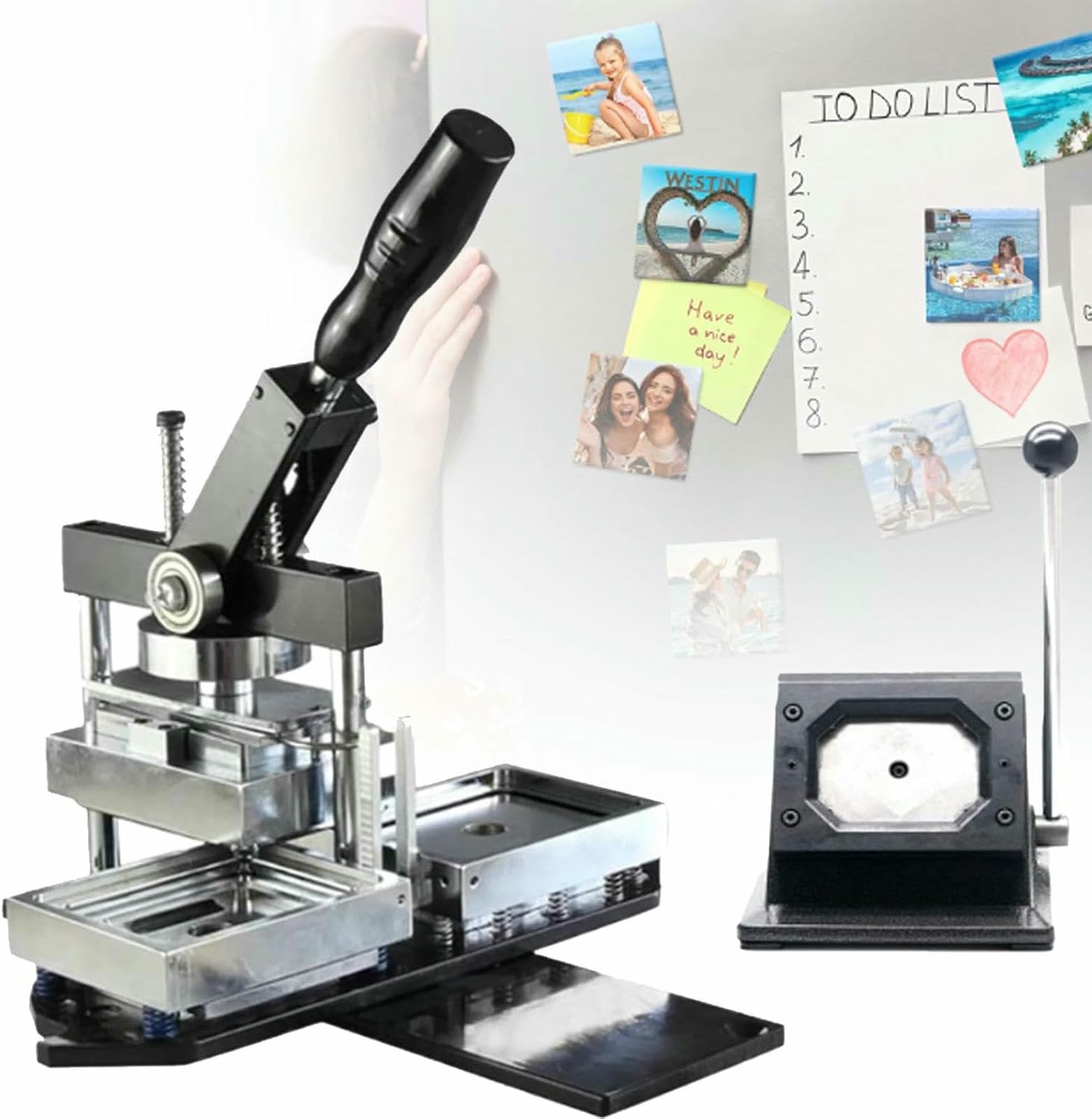 Neveram Magnet -Kit, Rechteck -Magnet -Kit, 100 Teile Mit Abgerundeten Kanten, Für Kühlschränke Und Platten, 80 * 53 Mm
