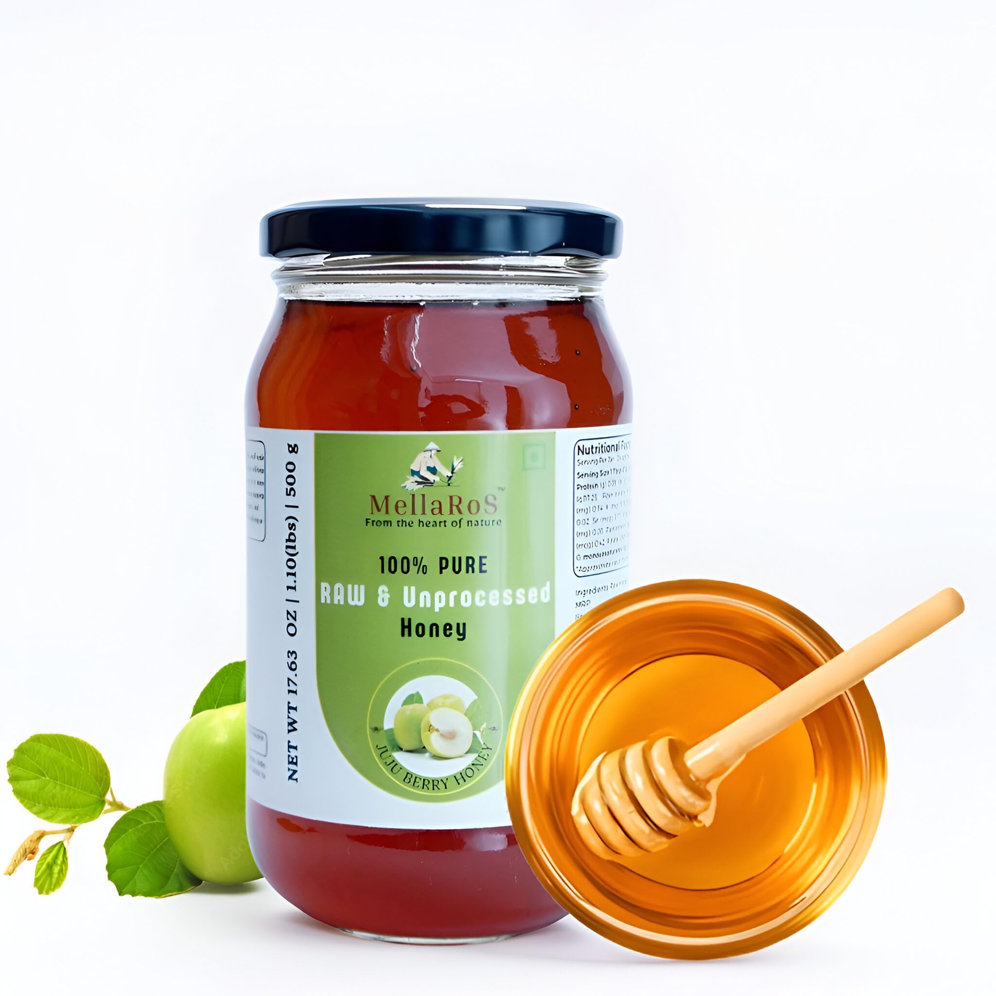 See full amazon price history chart for MellaRos Organic Raw Berry Honey (Juju Berry-500g) 100% Pure Farm fresh, No Sugar Adulteration | Unheated & Unprocessed | Non-Pasteurized Original Honey | Certified by the ISO 22000:2018 | APEDA MellaRos Organic Raw Berry Honey (Juju Berry-500g) 100% Pure Farm fresh, No Sugar Adulteration | Unheated & Unprocessed | Non-Pasteurized Original Honey | Certified by the ISO 22000:2018 | APEDA (B0CQW6D9R7) Amazon Price History, Amazon Price Tracker
