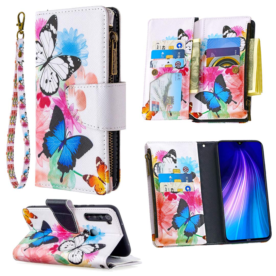 Cover per Xiaomi Redmi Note 8, Custodia in Pelle PU con