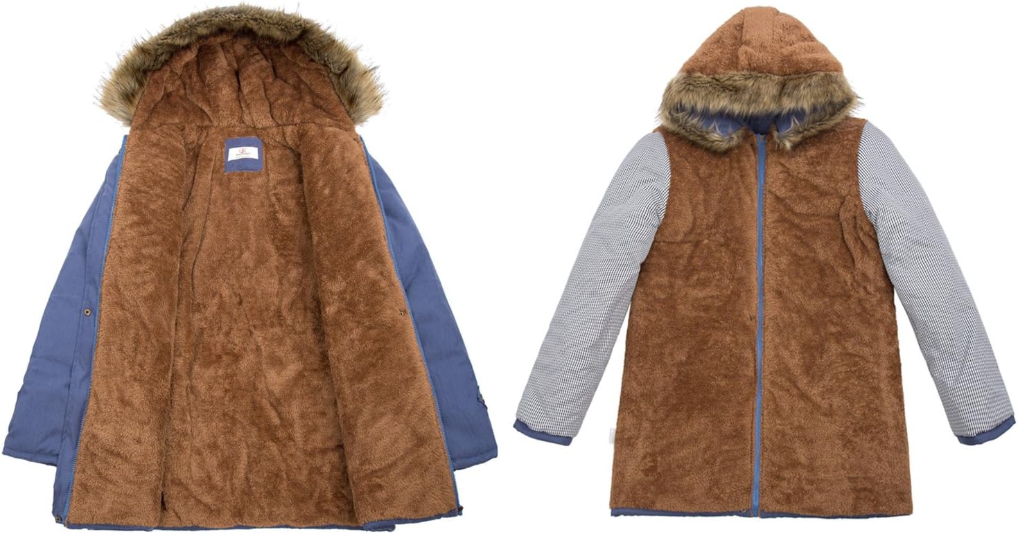 GRACE KARIN Women's Winter Coats Fleece Parkas Anoraks Hooded Military Jacket Coats - Image 5