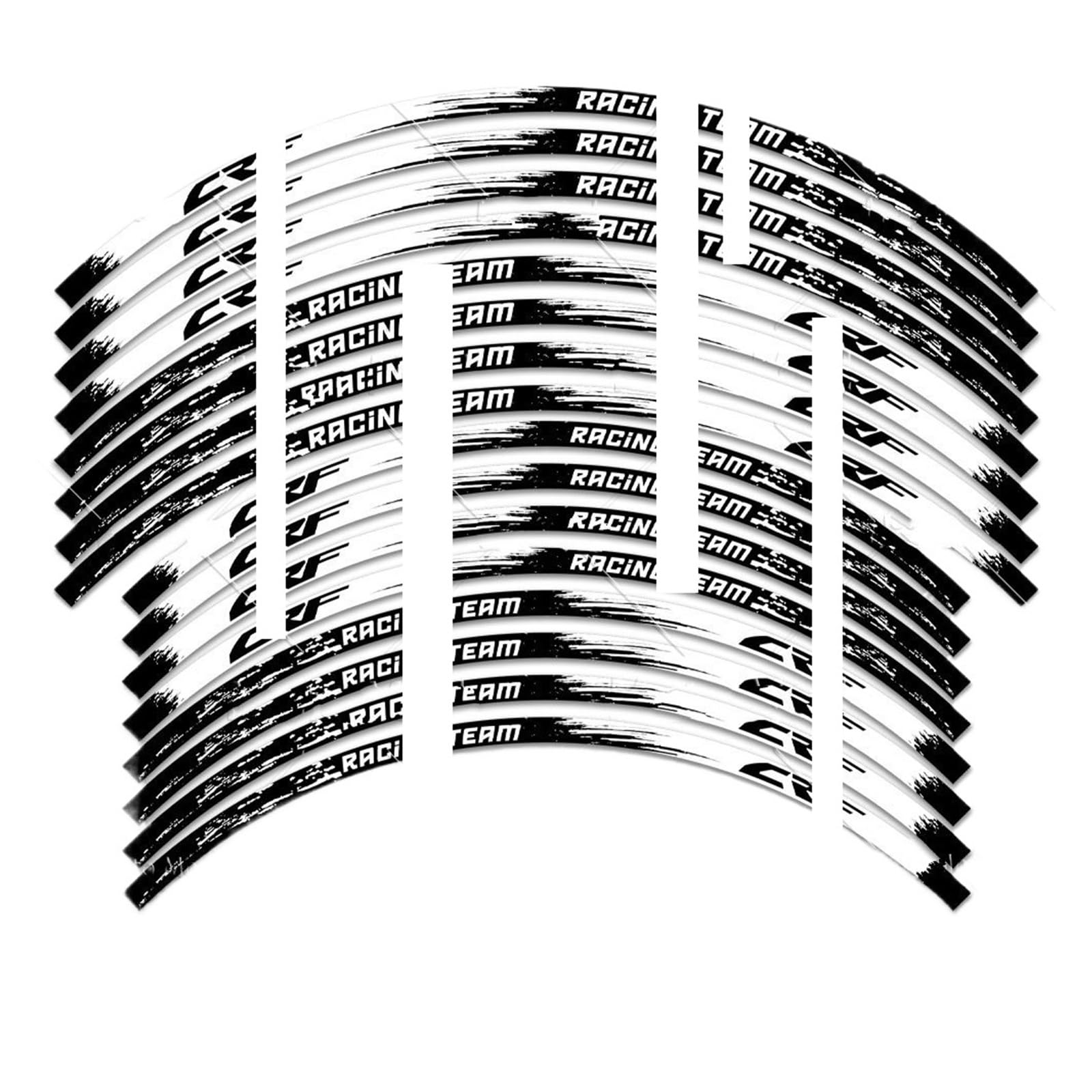 Hub Decals Rim for C&RF 450 for & 250 L for 300L 450x 450r 250r 250f 150l 230 Reflective Motorcycle Wheel Sticker Rim Decal Hub Stripe Tape Stripe Tape(C 21inche and 19inche)