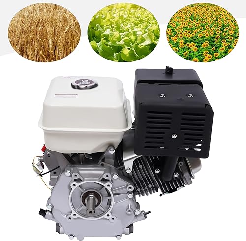 Miniatura 6 de Motor de gas horizontal de 420CC de 4 tiempos 15HP de potencia de gasolina OHV Motor de retroceso para Go Kart (rojo y negro)