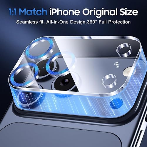 Miniatura 335 de UniqueMe [Paquete de 3 protectores de lente de cámara compatibles con iPhone 14 Pro Max/iPhone 14 Pro, vidrio templado, [compatible con fundas]