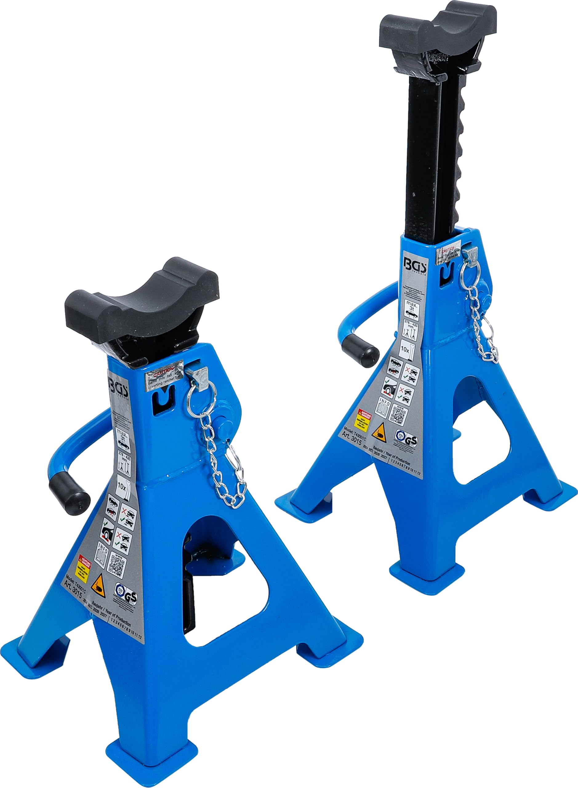 BGS 3015 | Cavalletti | carico 3000 kg / coppia | corsa 276 - 420 mm | 1 coppia