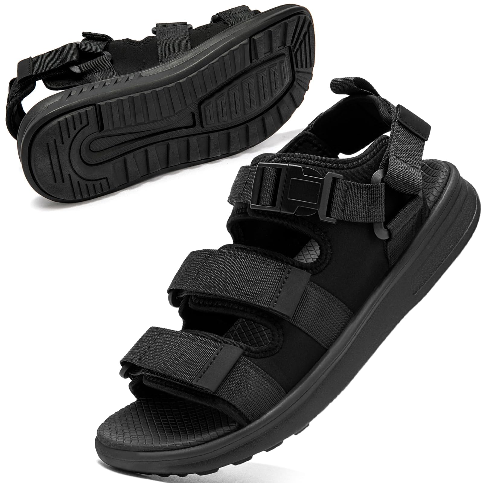 Men's Athletic Sandals, Straps, Walking, Outdoors, Sports, Sitting, Breathable, Low Heel, Summer, Amphibious, Outdoor Shoes, Sea, Walking