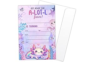 Axolotl Birthday Party Invitations: The Perfect Way to Invite Your Little Ones...