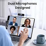 UGREEN 4K/30fps Webcam for PC, Full HD Webcam for Laptop, Clear Stereo Audio Microphone, Auto Light Correction, 70° View Web Cam USB Camera for Live Streaming, Video Calling, Conferences - 4
