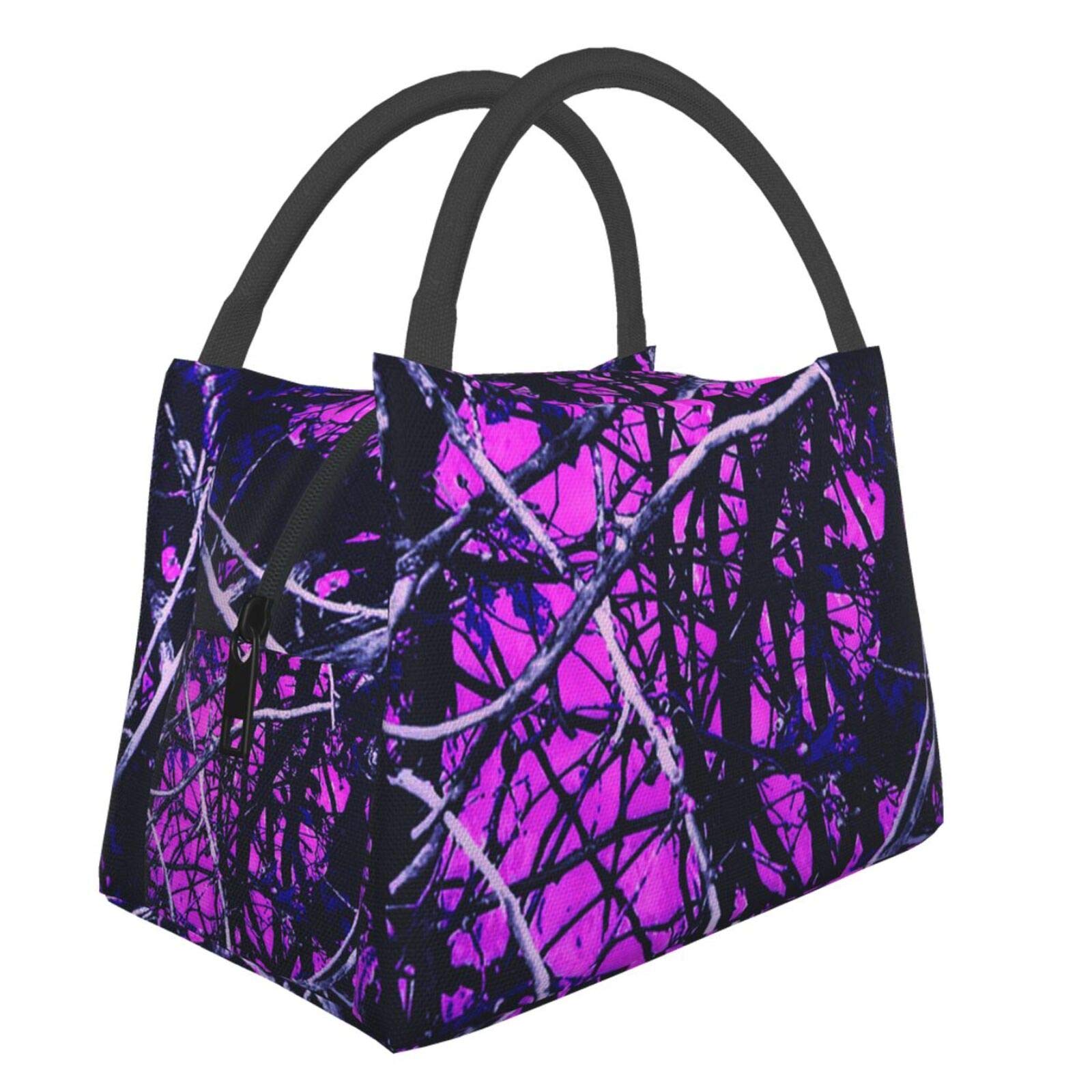 Muddy Girl Camo Portable Insulation Bag Tote Bag Storage Small Tote Bag