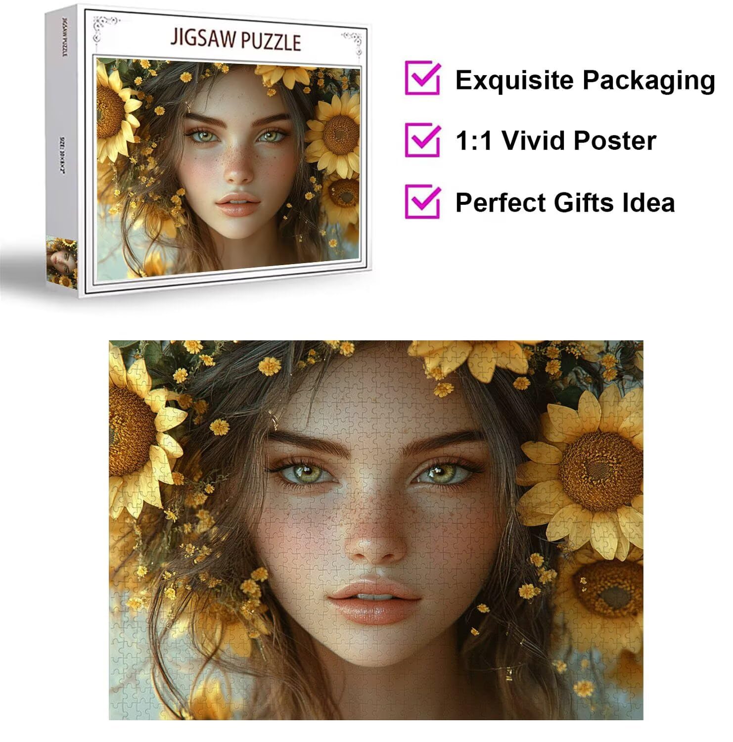 1500 sztuk puzzli dla dorosłych kobiet wymagające gry logiczne, n-671