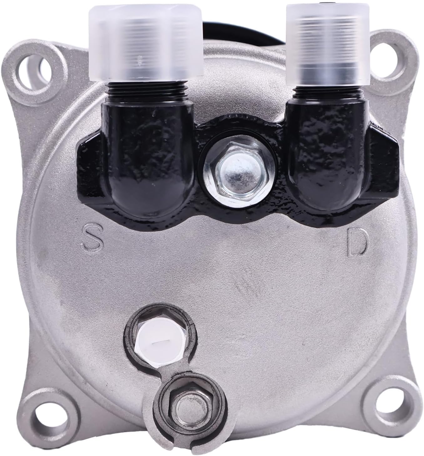 ZTUOAUMA Air Conditioning AC Compressor 448-46011 500630-9320 103-56011 Compatible with Shuttle Bus 502-220A Seltec TM16 TM-16HS