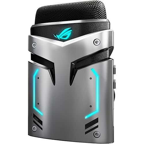 ASUS ROG Strix Magnus Microphone - Distortion-Free Sound with Noise Cancellation Technology | 3 Recording Modes | Easy-Access Controls | USB & Aux Input | Aura Sync Compatible | Compact & Portable