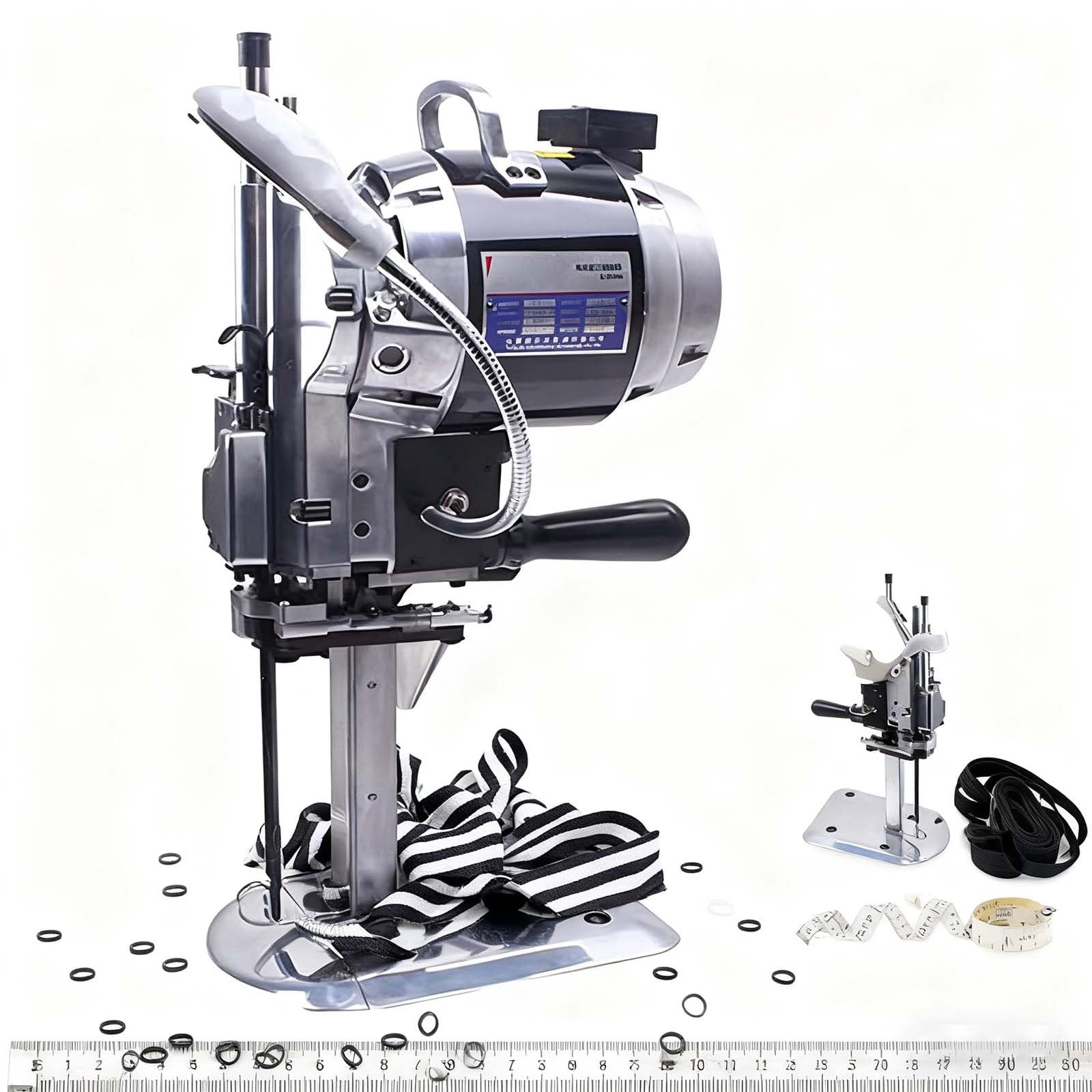 Macchina Da Taglio Per Tessuti Da 1100 W, Macchina Da Taglio Verticale A Lama Dritta, Macchina Da Taglio Professionale Per Tessuti Resistenti Con Affilatura Automatica Per Pelle(17in)