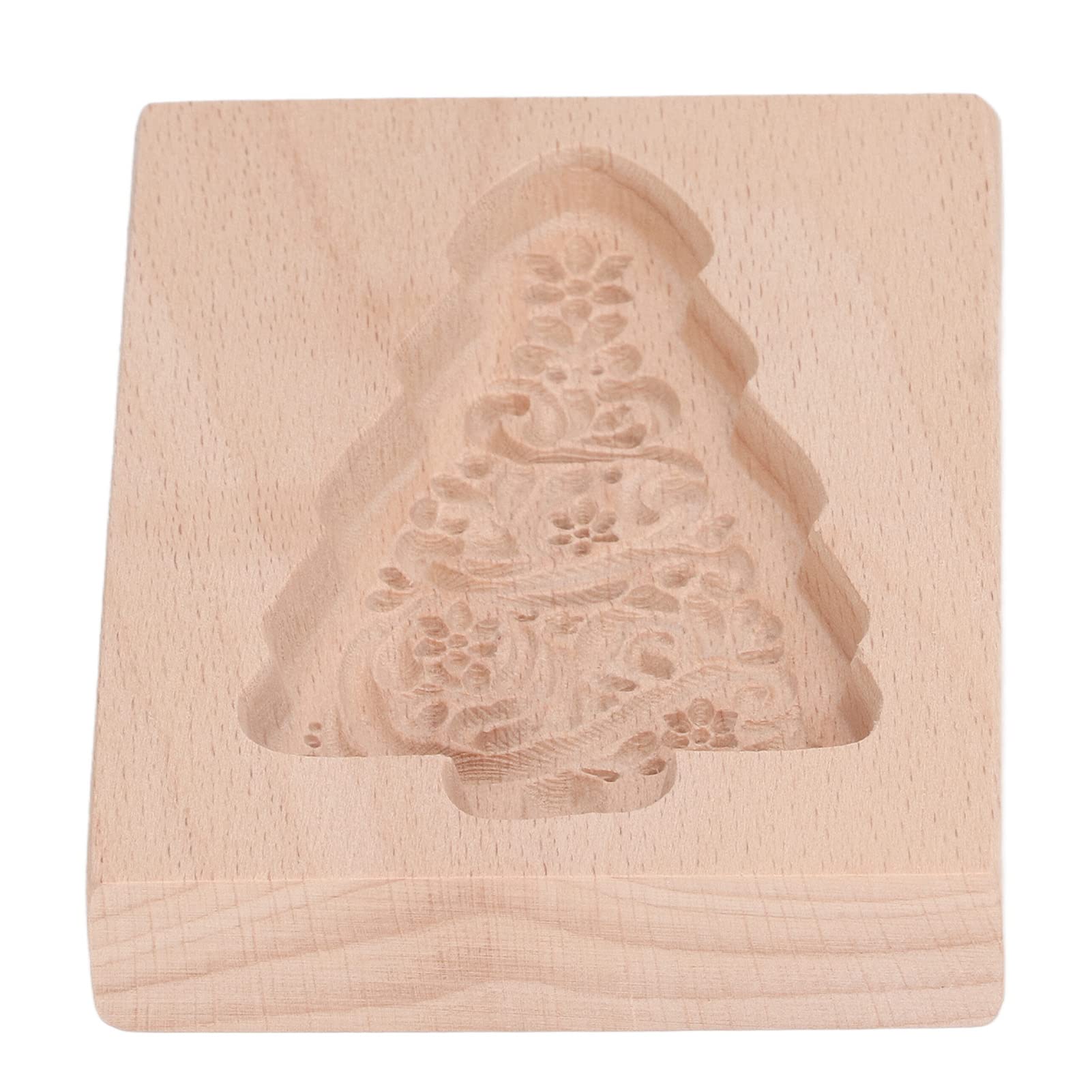 Keksausstecher, Keksformen aus Holz, Keks, Lebkuchenkeksform, geschnitzter Ausstecher, Lebkuchenkeks-Pressstempel, Weihnachtsbaumform