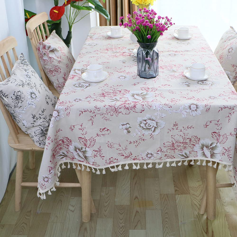 Nappe de buffet champêtre fleurie pour fêtes et camping