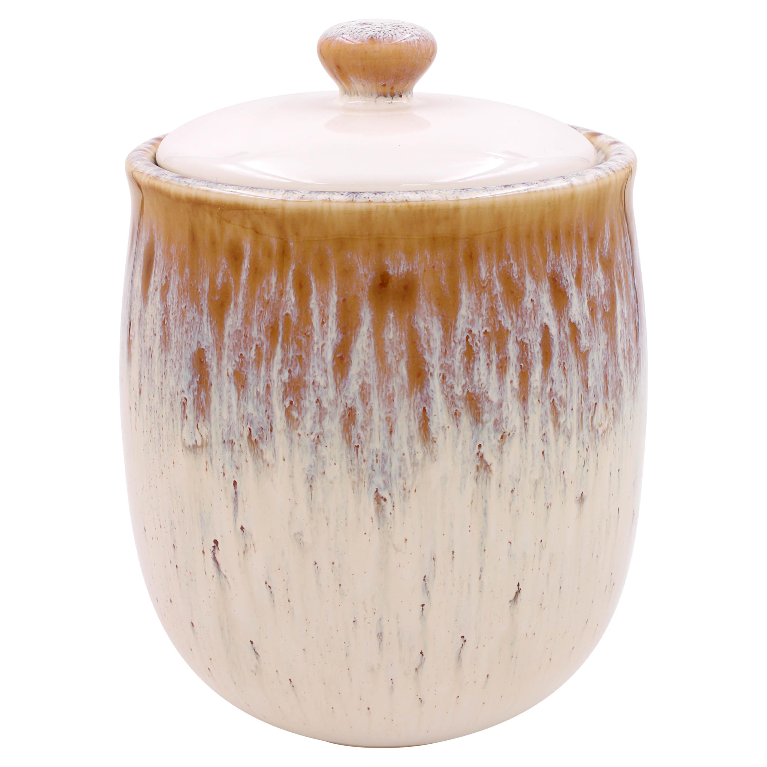 Lesser & Pavey Reactive Glaze Canister With Lid For Kitchen & Home Elements