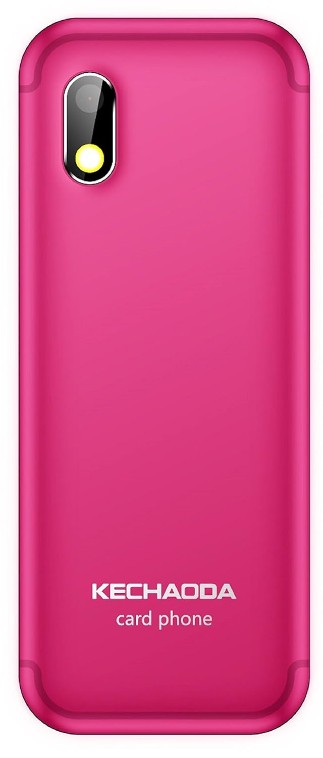 Back view of KECHAODA K115 phone, pink color, showing the camera lens.