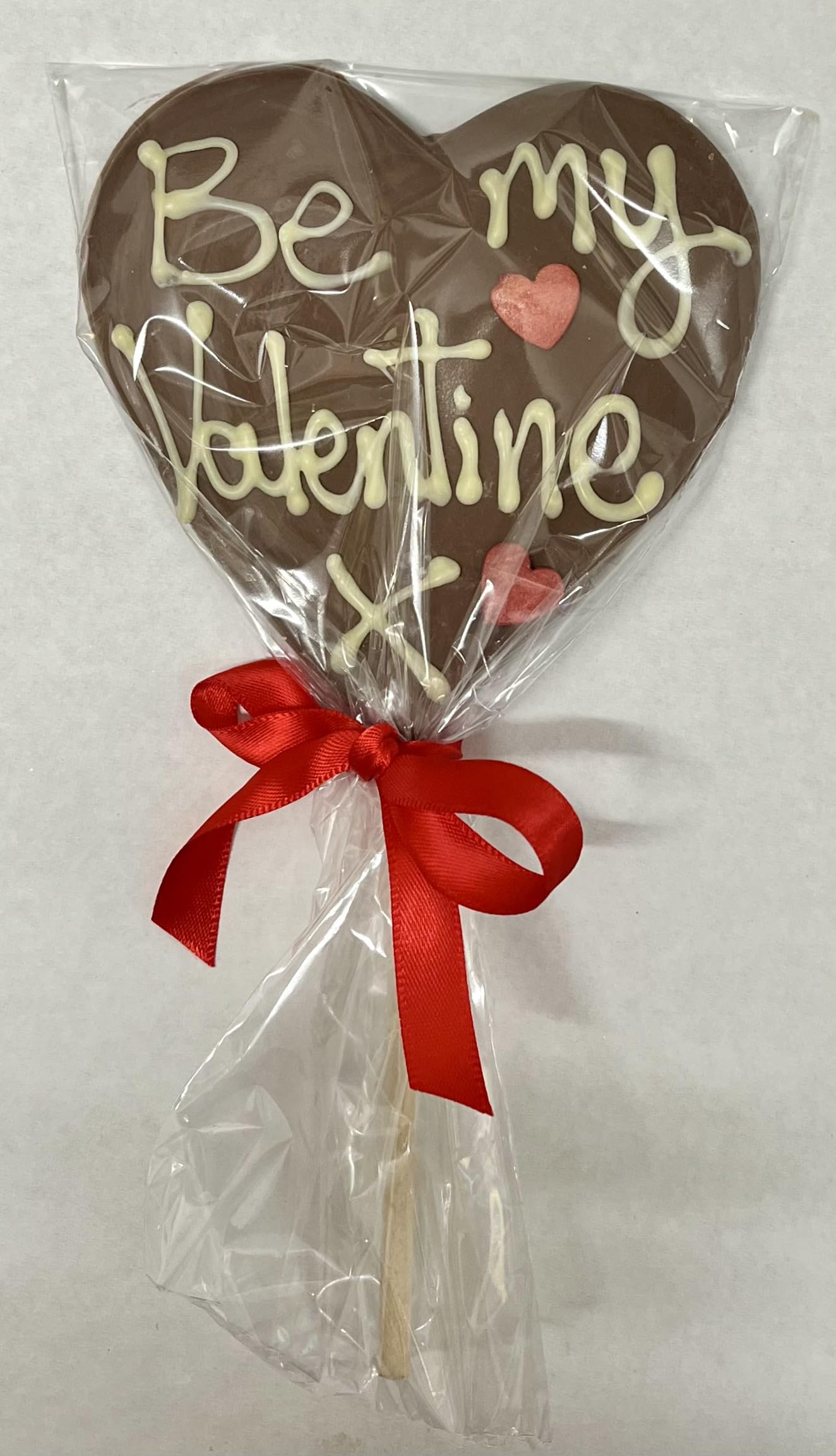 Personalised Chocolate Lolly (Milk chocolate heart)
