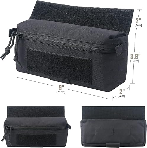 Miniatura 6 de WYNEX Bolsa táctica para volquete, bolsa colgante de utilidad, bolsa de transporte para abdominales, organizador de bolsillo EDC, accesorios para