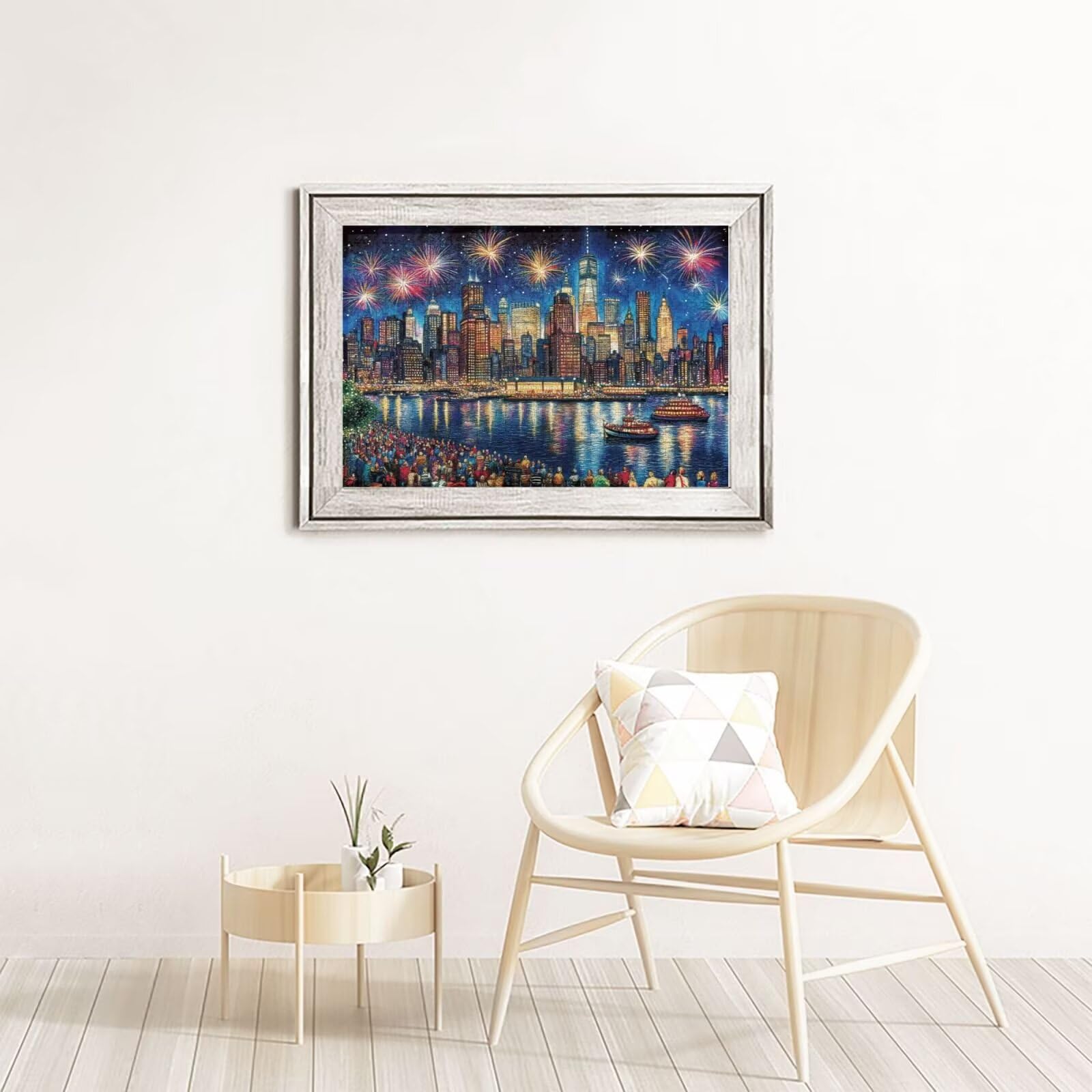 Miasto Puzzle 5000 Pieces Krajobraz Puzzle Dorośli Początkujący z pudełkiem prezentowym, DIY Interaktywna Puzzle Rodzinna wymagająca gra, Relief Relief Home Wall Decor Art Prezent dla mężczyzn 100 x
