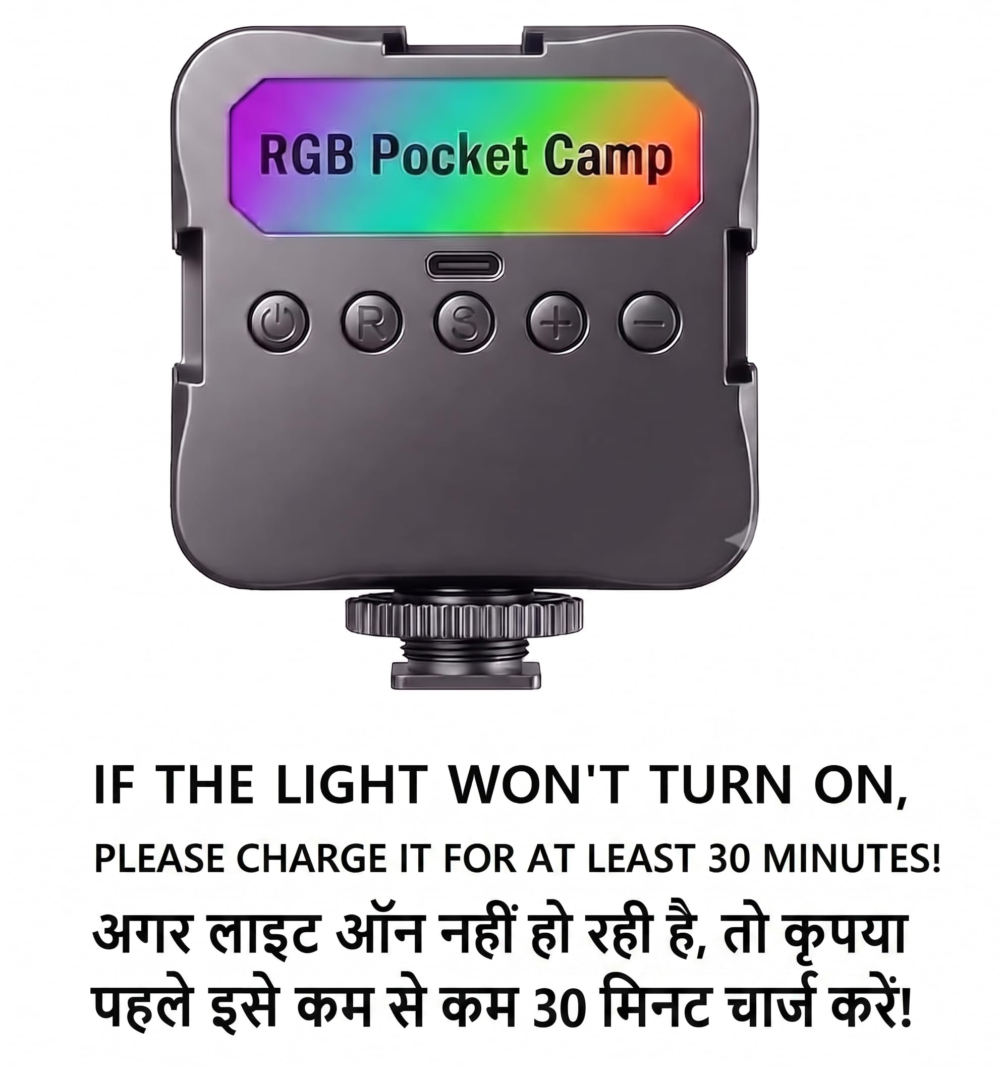 FUGETEK RGB LED Pocket Video Light with Clip, Dimmable Bi-Color 3200K–6500K — Amazon image 4