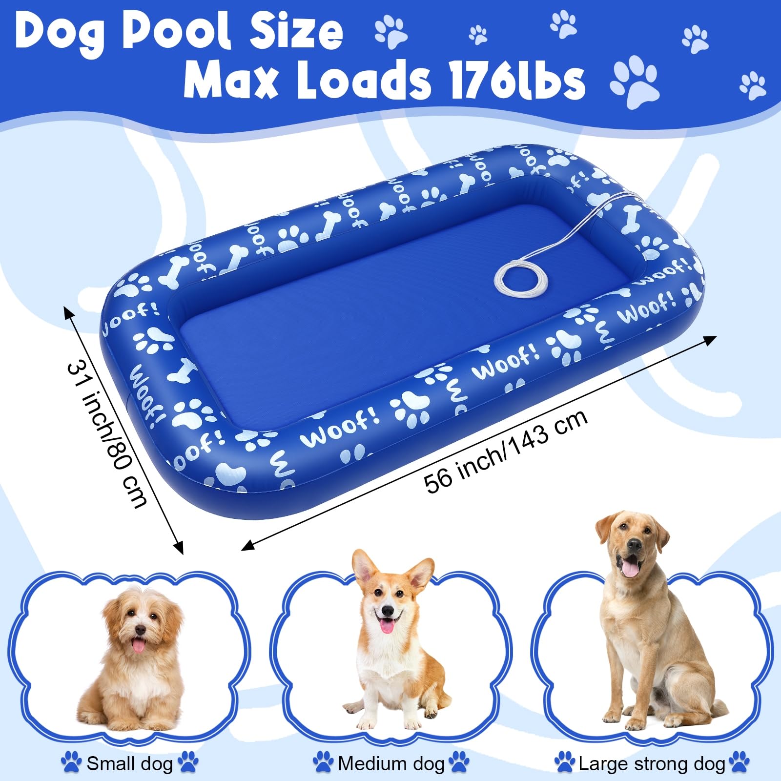 Flotador flotante para perros, balsa flotante inflable para mascotas, juguete acuático, flotador para mascotas, tumbona flotante para perros, colchón de aire, piscina, juguete de playa