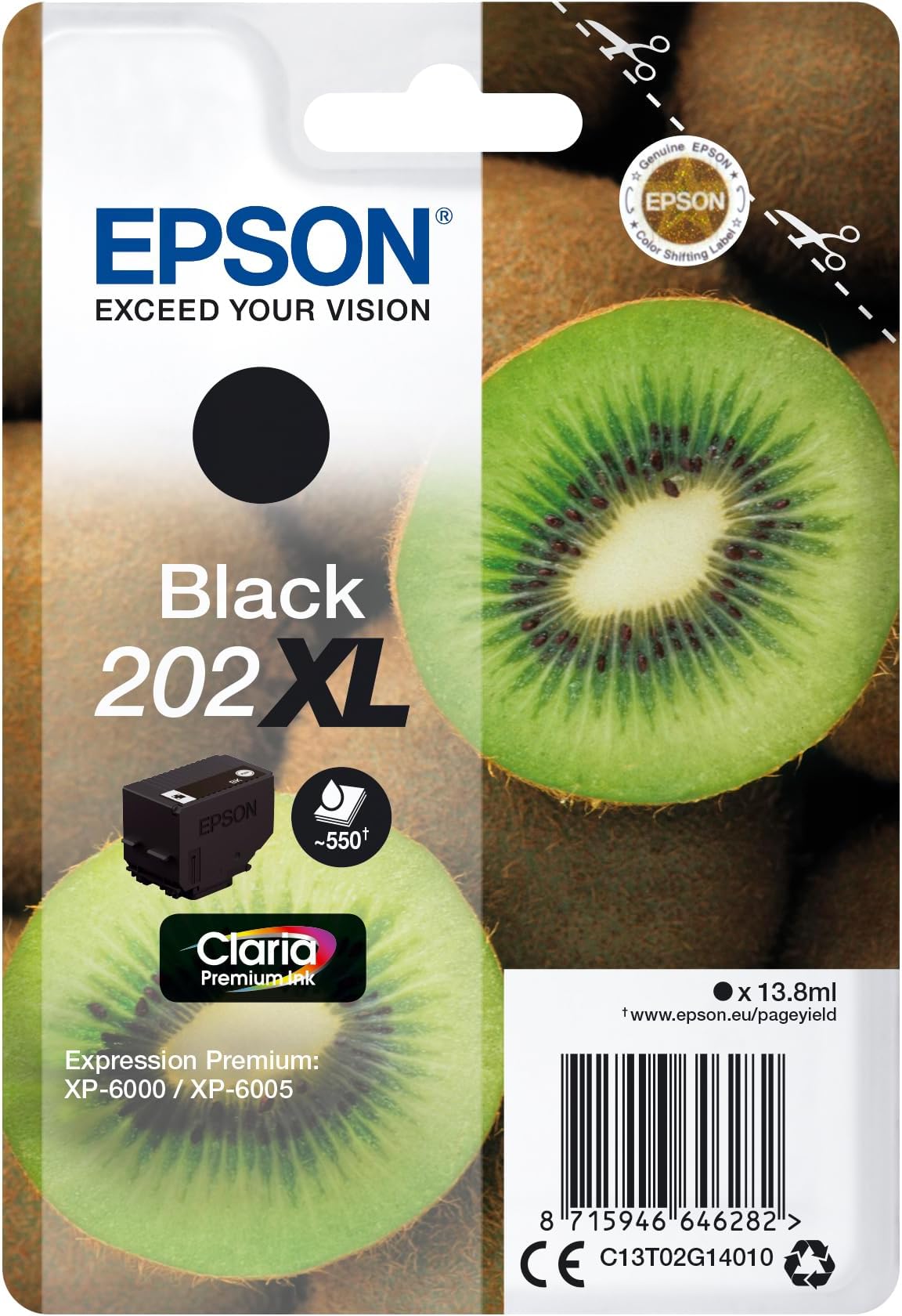 Epson EP64628 Inkjet Catridge - Black, Amazon Dash Replenishment Ready
