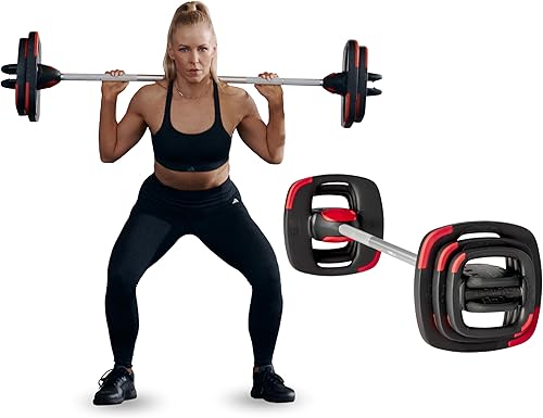 Les Mills SMARTBAR y juego de placas de pesas paquete de ejercicios para entrenamientos corporales totales