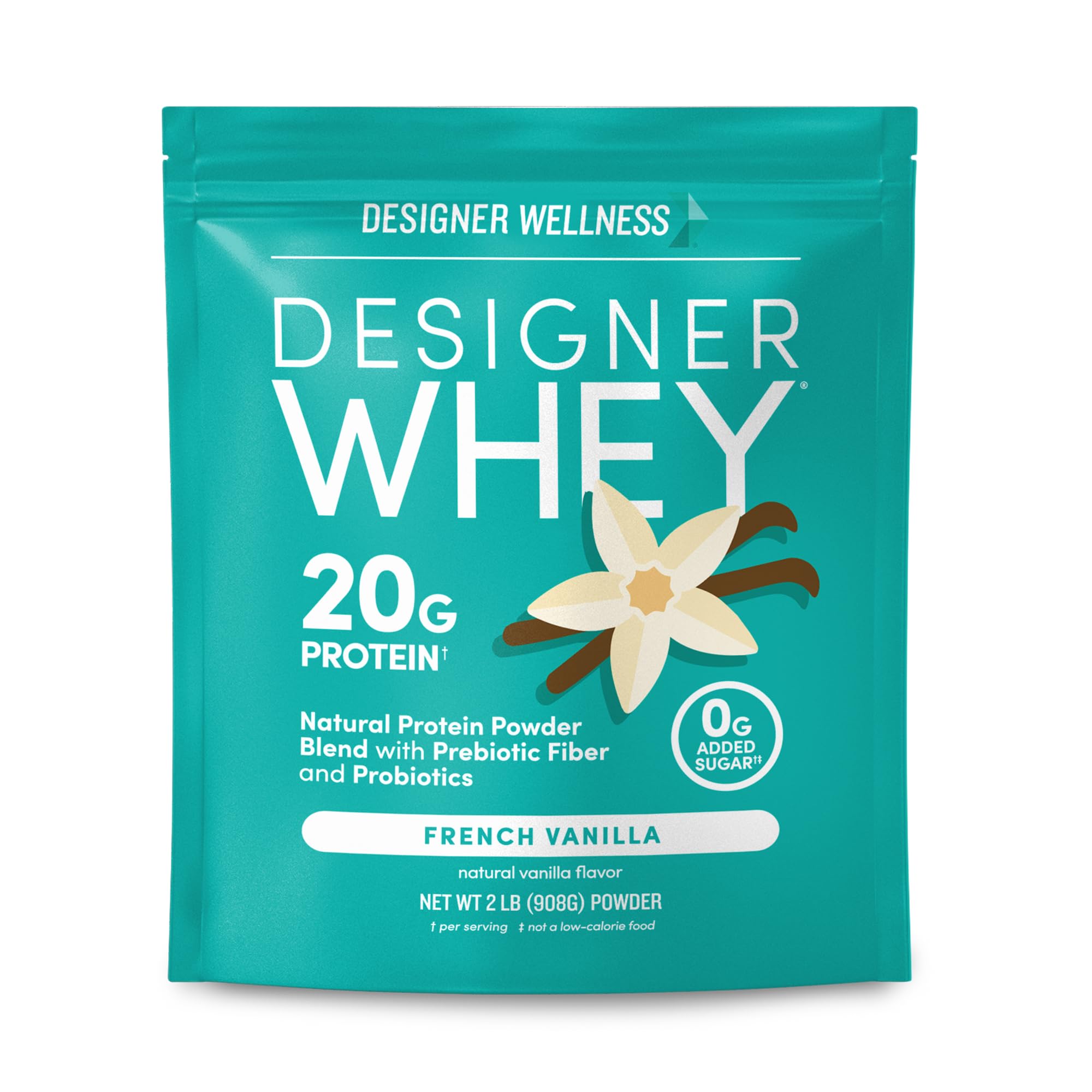 Designer Wellness, Vanilla, Designer Whey Protein Powder, 2 lb