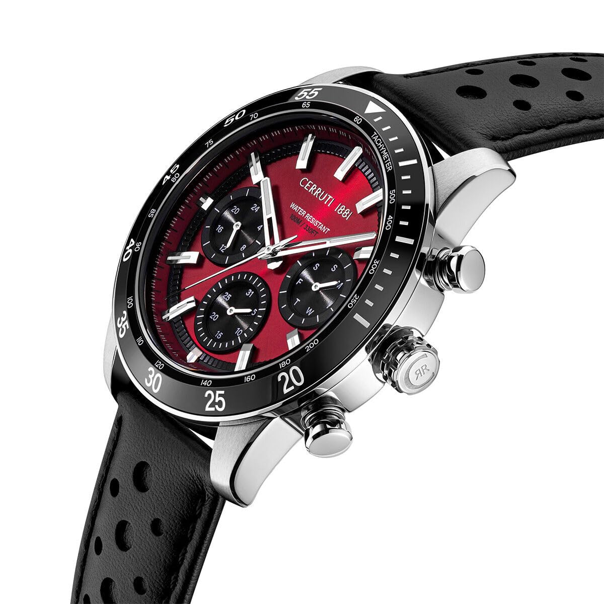 Cerruti 1881 - Armbanduhr Turchino - Quartz Uhrwerk - Gehäusedicke: 50.7 mm - Gehäusebreite: 44 mm - Edelstahl - 5 ATM