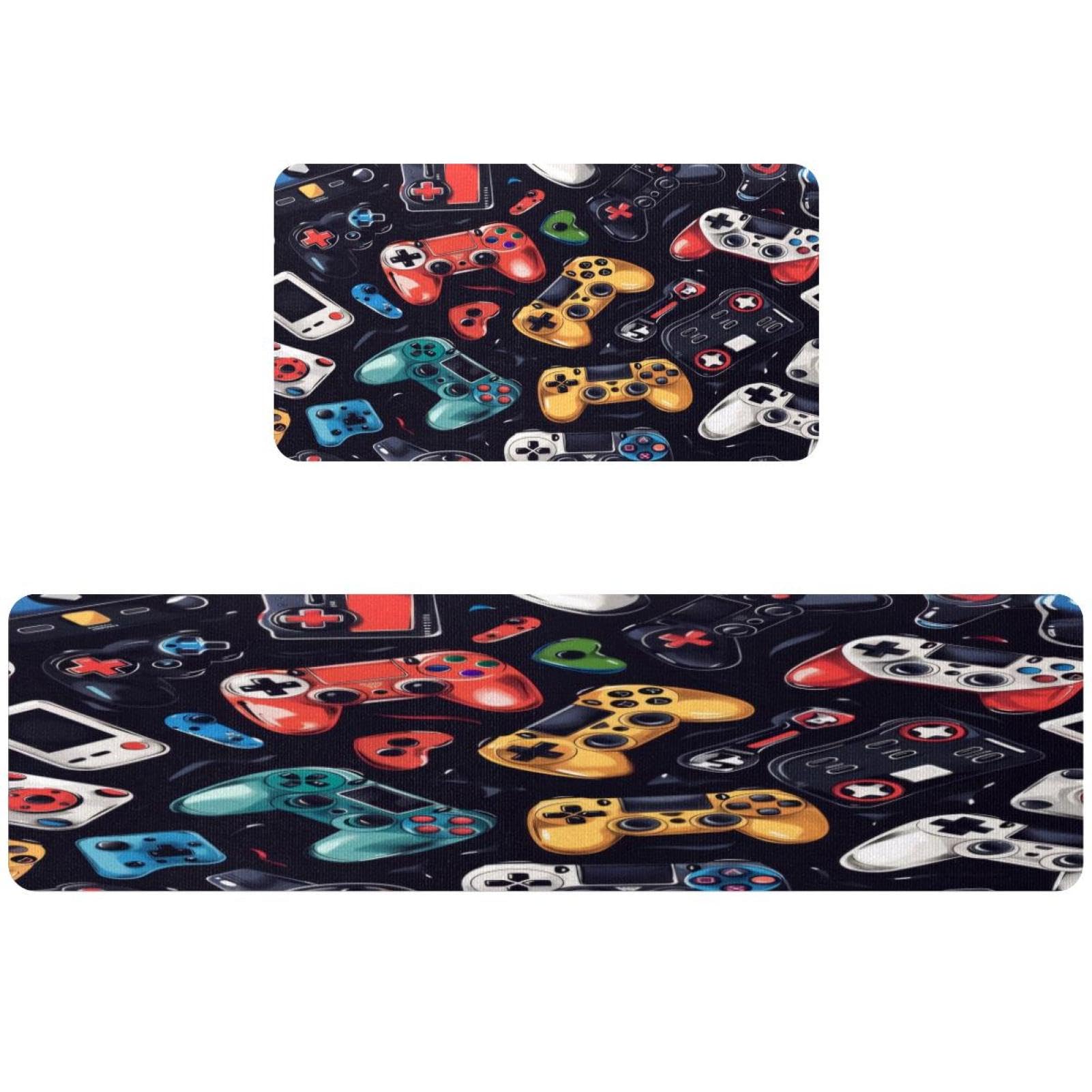 Tapis de cuisine antidérapant et absorbant : lot de 2 tapis de couloir lavables imprimés