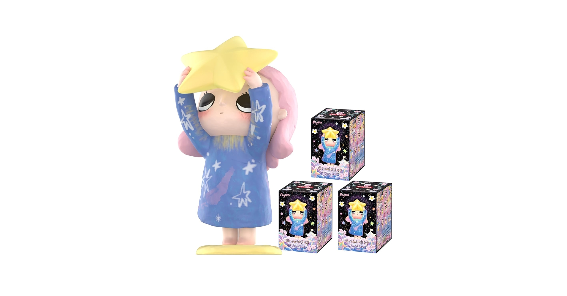 Nyota growing up by your way si\" 7 マート Amazon.com: POP MART Nyota Growing up by Your Way Series