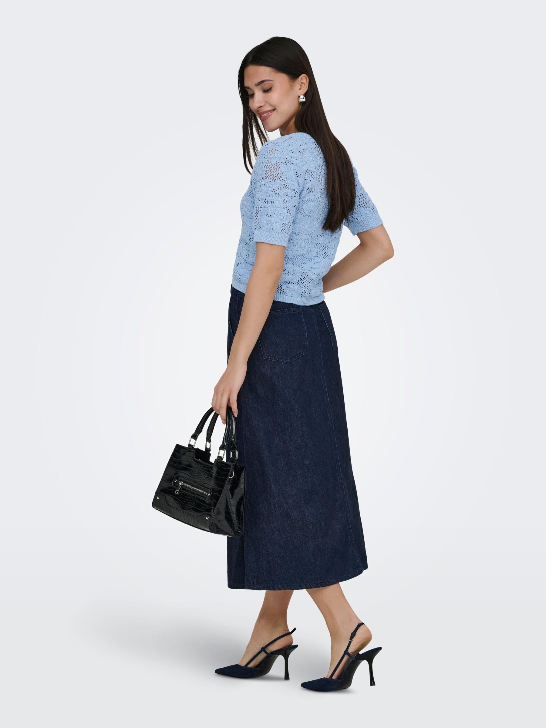 Onlmindy Hw Loose DNM Skirt Noos