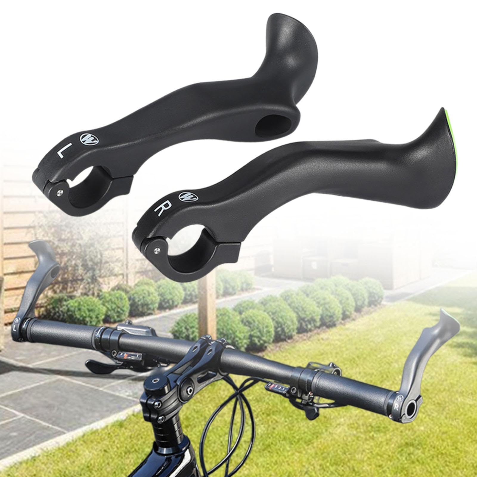 DYNWAVE Bicycle Handlebar Ends Bike Rest Bar Ends Universal for 21.8-22.2mm for Mountain Bikes Extender Handle Bar Ends Replace Parts