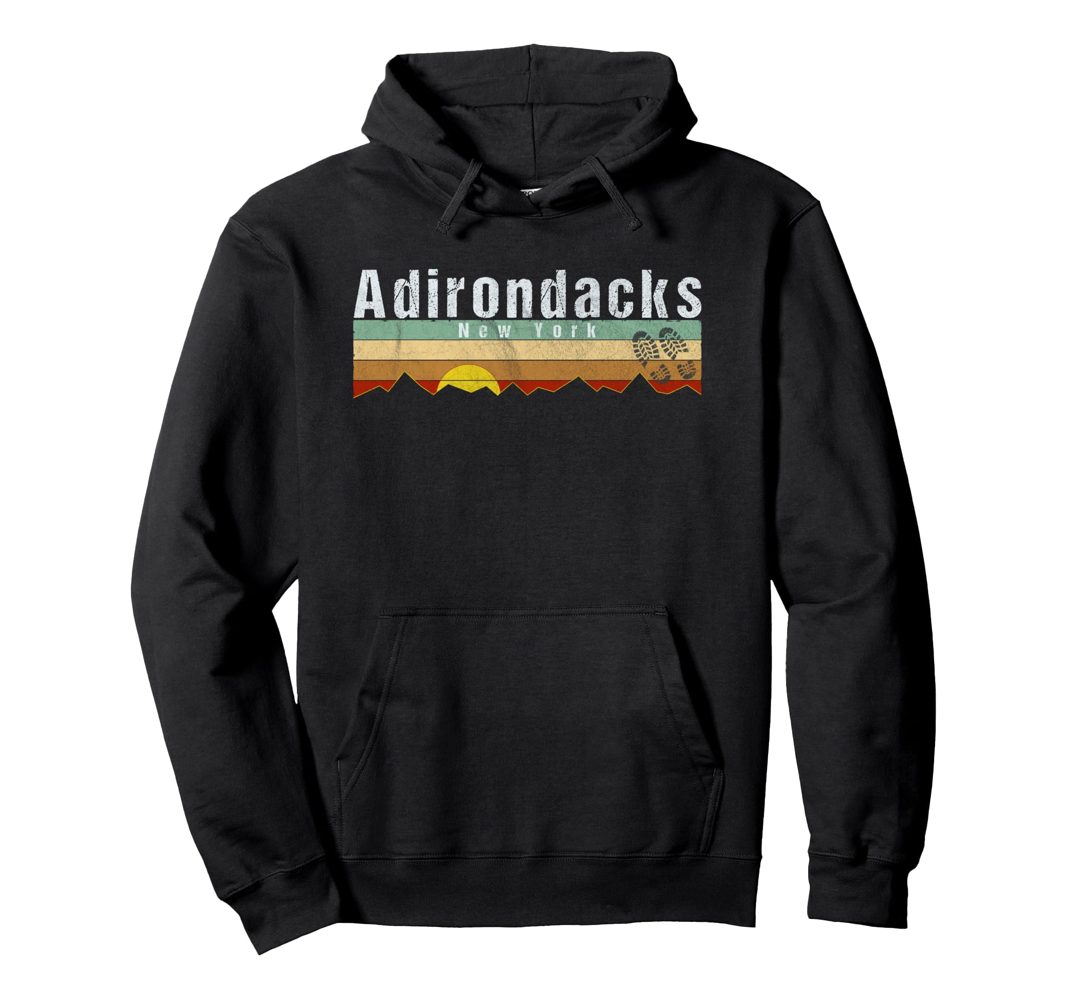 Vintage Adirondacks Hiking Gift Pullover Hoodie