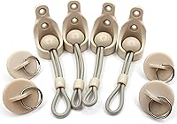 Vista 3 de Kit de bungee universal para parasoles opacos, persianas enrollables (beige, kit Bugee Nice end Cap 2 unidades) (1)