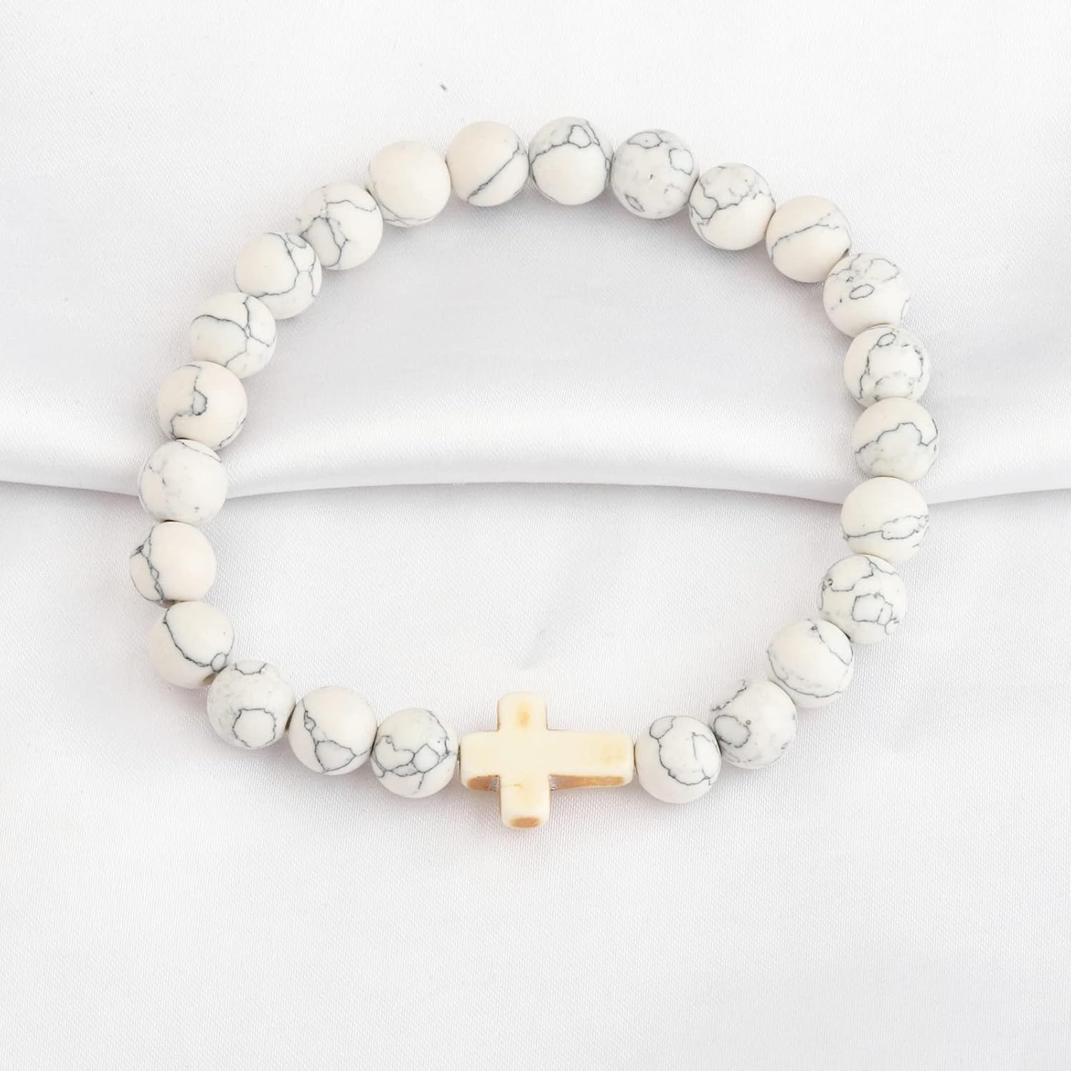 BNQL Godmother Gifts from Godchild Bracelet Godmother Thank You Gift Natural Stone Cross Bracelet Godmother Jewelry Proposal Gifts (godmother bracelet) (godmother bracelet) - Image 2