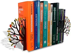 Organizador, Suporte, Aparador, Porta Livros, Bibliocanto Árvore Outono, colorido - GEGUTON