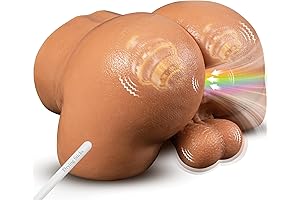 Realistic Male Ass Sex Toy Vibrator with Anal and Vaginal Stimulation